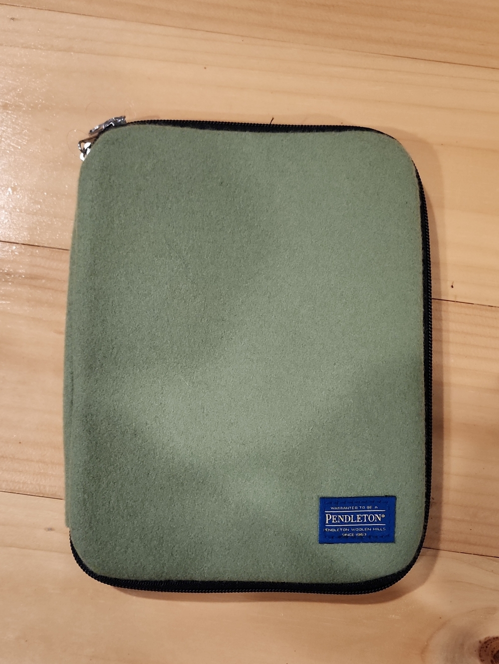 Pendleton Green Needlepoint Case